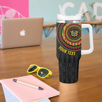 Personalised Ghana Tumbler With Handle African Tribal Mix Kente Patterns