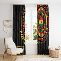 Personalised Ghana Window Curtain African Tribal Mix Kente Patterns
