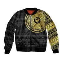 Sankofa Bird Bomber Jacket Adinkra Symbols - Gold Version