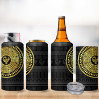 Sankofa Bird 4 in 1 Can Cooler Tumbler Adinkra Symbols - Gold Version
