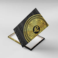 Sankofa Bird Canvas Wall Art Adinkra Symbols - Gold Version