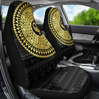 Sankofa Bird Car Seat Cover Adinkra Symbols - Gold Version