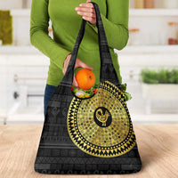 Sankofa Bird Grocery Bag Adinkra Symbols - Gold Version