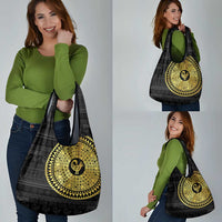 Sankofa Bird Grocery Bag Adinkra Symbols - Gold Version