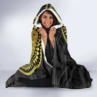 Sankofa Bird Hooded Blanket Adinkra Symbols - Gold Version