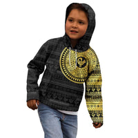 Sankofa Bird Kid Hoodie Adinkra Symbols - Gold Version