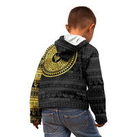 Sankofa Bird Kid Hoodie Adinkra Symbols - Gold Version