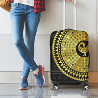 Sankofa Bird Luggage Cover Adinkra Symbols - Gold Version