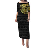 Sankofa Bird Puletasi Adinkra Symbols - Gold Version