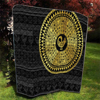 Sankofa Bird Quilt Adinkra Symbols - Gold Version