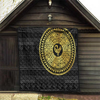 Sankofa Bird Quilt Adinkra Symbols - Gold Version
