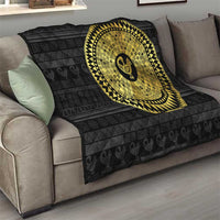 Sankofa Bird Quilt Adinkra Symbols - Gold Version