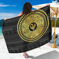 Sankofa Bird Sarong Adinkra Symbols - Gold Version
