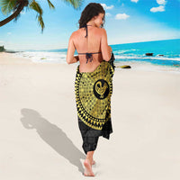 Sankofa Bird Sarong Adinkra Symbols - Gold Version