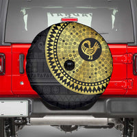 Sankofa Bird Spare Tire Cover Adinkra Symbols - Gold Version