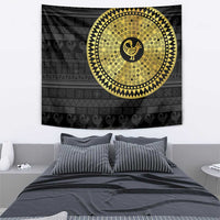 Sankofa Bird Tapestry Adinkra Symbols - Gold Version