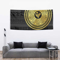 Sankofa Bird Tapestry Adinkra Symbols - Gold Version