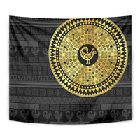 Sankofa Bird Tapestry Adinkra Symbols - Gold Version