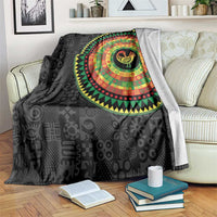 Sankofa Bird Adinkra Symbols Blanket African Culture