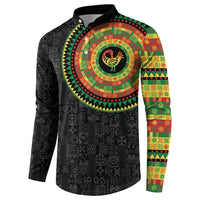 Sankofa Bird Adinkra Symbols Button Sweatshirt African Culture