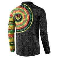 Sankofa Bird Adinkra Symbols Button Sweatshirt African Culture