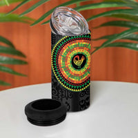 Sankofa Bird Adinkra Symbols 4 in 1 Can Cooler Tumbler African Culture