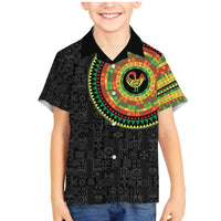 Sankofa Bird Adinkra Symbols Family Matching Mermaid Dress and Hawaiian Shirt African Culture