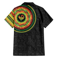 Sankofa Bird Adinkra Symbols Family Matching Summer Maxi Dress and Hawaiian Shirt African Culture