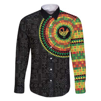 Sankofa Bird Adinkra Symbols Family Matching Tank Maxi Dress and Hawaiian Shirt African Culture