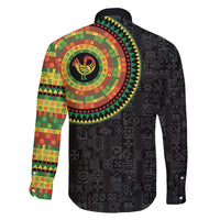 Sankofa Bird Adinkra Symbols Family Matching Tank Maxi Dress and Hawaiian Shirt African Culture