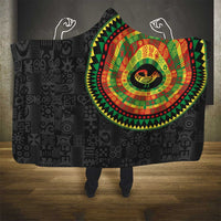 Sankofa Bird Adinkra Symbols Hooded Blanket African Culture