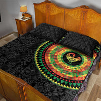 Sankofa Bird Adinkra Symbols Quilt Bed Set African Culture