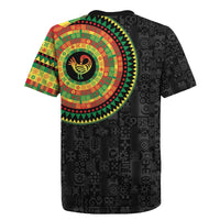 Sankofa Bird Adinkra Symbols Rugby Jersey African Culture
