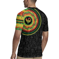 Sankofa Bird Adinkra Symbols Rugby Jersey African Culture