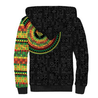 Sankofa Bird Adinkra Symbols Sherpa Hoodie African Culture