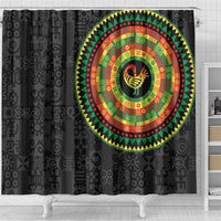 Sankofa Bird Adinkra Symbols Shower Curtain African Culture
