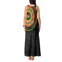 Sankofa Bird Adinkra Symbols Tank Maxi Dress African Culture