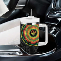 Sankofa Bird Adinkra Symbols Tumbler With Handle African Culture