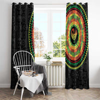 Sankofa Bird Adinkra Symbols Window Curtain African Culture