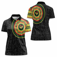 Sankofa Bird Adinkra Symbols Women Polo Shirt African Culture