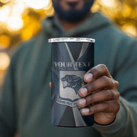 Personalized 761st Tank Battalion WWII 4 in 1 Can Cooler Tumbler Black Panthers Tribute
