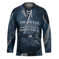 Personalized 761st Tank Battalion WWII Hockey Jersey Black Panthers Tribute