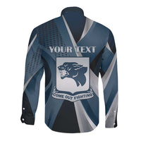 Personalized 761st Tank Battalion WWII Long Sleeve Button Shirt Black Panthers Tribute