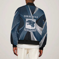 Personalized 761st Tank Battalion WWII Sleeve Zip Bomber Jacket Black Panthers Tribute