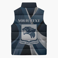 Personalized 761st Tank Battalion WWII Sleeveless Puffer Jacket Black Panthers Tribute