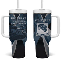 Personalized 761st Tank Battalion WWII Tumbler With Handle Black Panthers Tribute