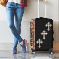 Ethiopia Angels Tilet Luggage Cover Ethiopian Cross Black Color