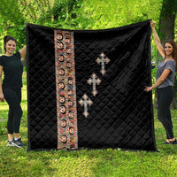 Ethiopia Angels Tilet Quilt Ethiopian Cross Black Color
