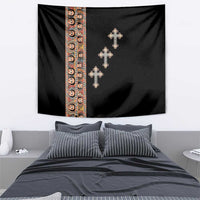 Ethiopia Angels Tilet Tapestry Ethiopian Cross Black Color