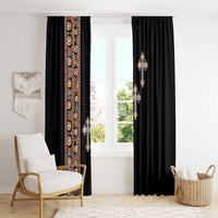 Ethiopia Angels Tilet Window Curtain Ethiopian Cross Black Color